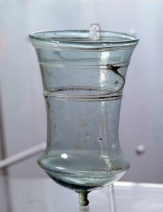 Merovingian art: glass. Gaul 6th century. Musee national d