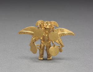 Winged Figure Pendant by Mesoamerican Mesoamerican