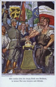 Unity of the German Peoples, Propaganda Postcard