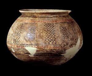 Vase with Geometric Decor of the Style of Halaf