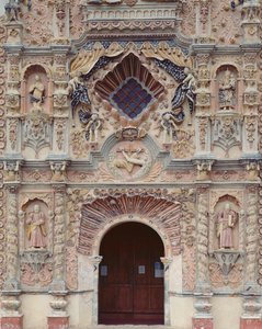Facade of the Franciscan Mission Church of Saint Francis, 1754-62 by Mexican School