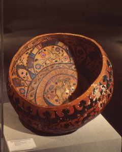 Jicapestle (Painted Calabash Gourd) by Mexican School