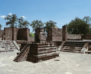 Palace of Atetelco by Mexican School