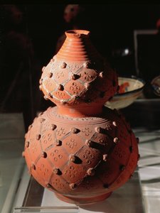 Vase in the Shape of a Gourd by Mexican School