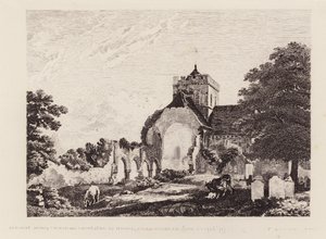 Boxgrove Priory Church by Michael (1743 1801) (after) Rooker