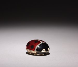 Ladybug Box, firm of Peter Carl Fabergé by Michael Evlampievich Perkhin