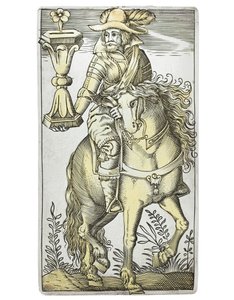 Playing Card from an Extremely Rare Set, Engraved in the Four Italian Suits, Augsburg by Michael Froemmer