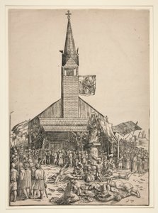 The Pilgrimage to the Church of the Beautiful Virgin at Regensburg by Michael Ostendorfer