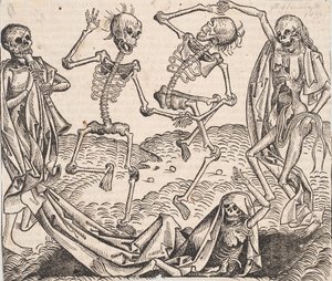 Dance of Death from the Schedels Chronicle of the World by Michael Wolgemut