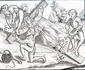 The Crucifixion of a Child by Michael Wolgemut or Wolgemuth
