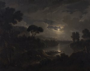 Italian Ideal Landscape in the Evening by Michael Wutky