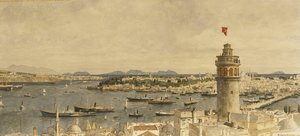 A View of Constantinople from Marmara Sea by Michael Zeno Diemer