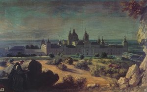 Royal Monastery of San Lorenzo, El Escorial. Around 1722 by Michel Ange Houasse