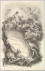 Frontispiece for the Tomb of Charles Sackville, Earl of Dorset by Michel Aubert