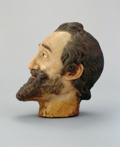 Portrait Head of Henry IV of France, c.1610 (wax)