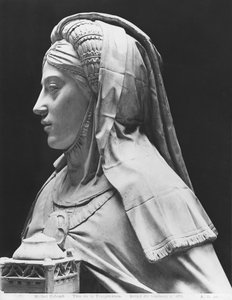 Nantes, St. Peter and St. Paul Cathedral, Tomb of Francis II, Duke of Brittany and Marguerite of Foix, head of Temperance, 1502-07