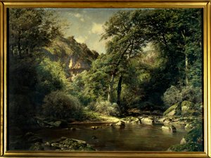 The torrent at Cerveyrieux in the Ain by Michel Emile