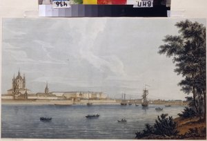 The Smolny Convent in Saint Petersburg by Michel Francois Damam Demartrait