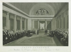 The Grand Sanhedrin of the Israelites by Napoleon I, 1806 by Michel François Damame Demartrais