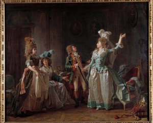 The Depart of the Dragon (1780) by Michel Garnier