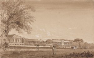 St. James Barracks by Michel Jean Cazabon
