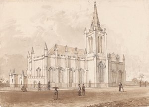 Trinity Church, Port of Spain by Michel Jean Cazabon