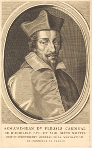 Armand Jean du Plessis, Cardinal Richelieu by Michel Lasne