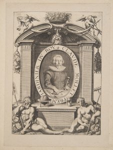 Claude Mollet, premier Jardinier du Roy, from Theatre des Plans et Jardinages, pub.1652 by Michel Lasne