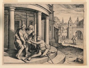 Peter and John at the Temple by Michel Lasne