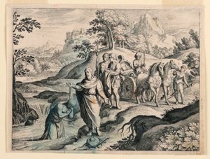 Philip Baptizing the Ethiopian by Michel Lasne