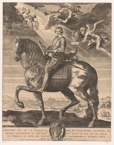 Equestrian Portrait of Bernard de Foix de la Valette, Duke of Épernon by Michel Lasne