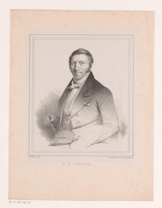 Portrait of Johannes Christiaan Schotel by Michel Mourot