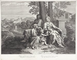 Holy Family with Elizabeth and John the Baptist by Michel Natalis