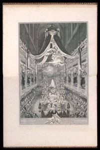 Funeral of Elisabeth Thérèse of Lorraine, Queen of Sardinia, in the Church of Notre Dame of Paris the 22nd of September 1741 by Michel de Bonneval