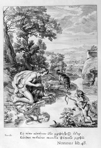 Narcissus in Love with His Own Reflection, 1655 by Michel de Marolles