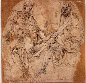 Studies of Nudes by Michelangelo (after) Buonarroti