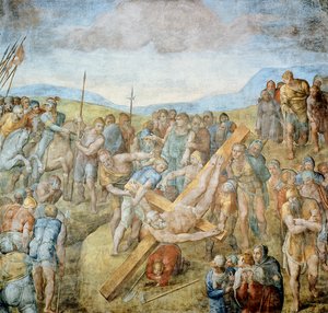 Crucifixion of St. Peter by Michelangelo Buonarroti