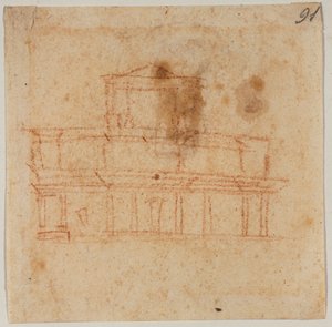Design for the facade of San Lorenzo by Michelangelo Buonarroti
