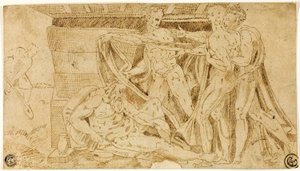 Drunkenness of Noah by Michelangelo Buonarroti