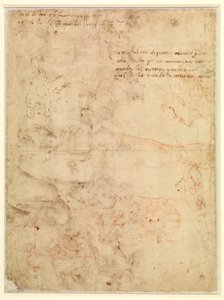 Figure Study by Michelangelo Buonarroti