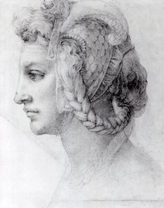 Ideal Head of a Woman by Michelangelo Buonarroti