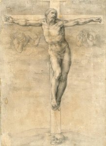Crucifixion with Two Angels by Michelangelo Buonarroti