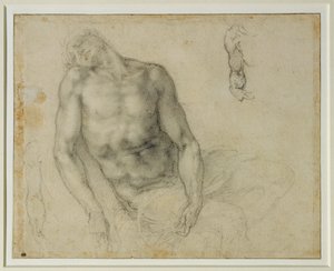 The Dead Christ and Two Repetitions of the Right Arm by Michelangelo Buonarroti