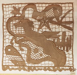 Sample of Needle Lace and Inserts for Curtains by Michelangelo Buonarroti