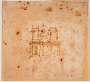 Studies for a Tomb Monument for the New Sacristy by Michelangelo Buonarroti