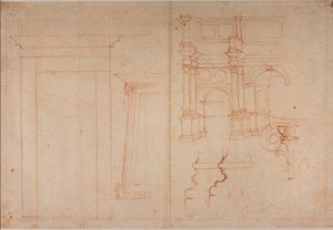 Studies from Roman monuments by Michelangelo Buonarroti