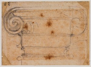 Study of Ionic Capital by Michelangelo Buonarroti