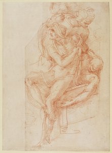 Study of Lazarus and two Attendant Figure by Michelangelo Buonarroti
