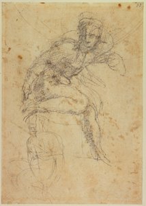 Study of Two Sistine Nudes by Michelangelo Buonarroti