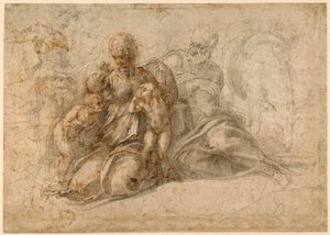 The Holy Family (recto); Amorous Putti (verso) c. 1530